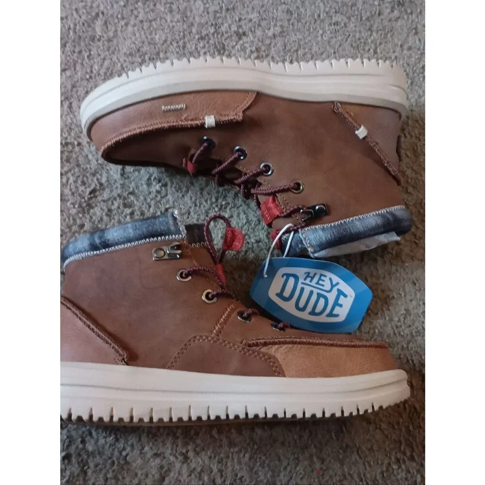 Hey Dude Bradley Youth Boys Classic Boots Grade School MultSize BRAND NEW IN BOX